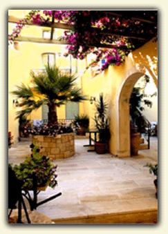 partail view of the hotel entrance